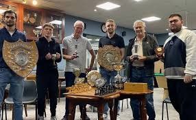 Trophy winners at a Kidderminster Chess Club presentation