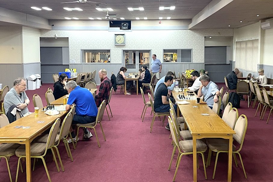 Members playing on a Monday club night in the main hall at Kidderminster Harriers Social Club, the club's new home