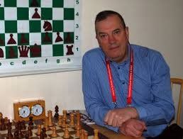 Club president John Wrench at the board