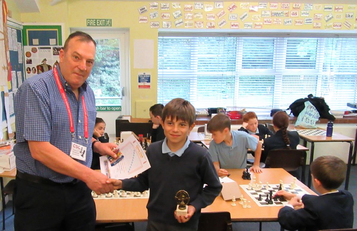 Junior chess in a local school